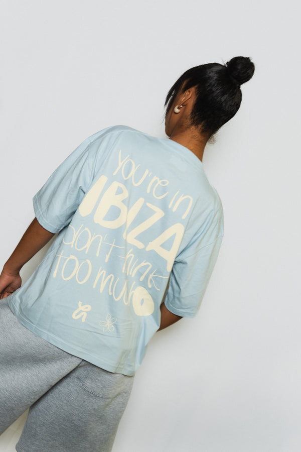 Estampado trasero de la camiseta Overthinker — Blooma x Hippy House